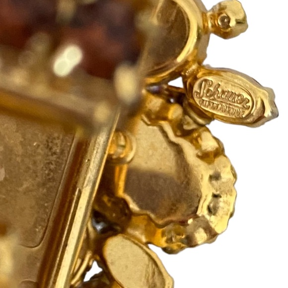 VTG SCHRAGER FIFTH AVENUE rare iconic cuff bangle dragons breath rhinestones - Picture 15 of 15